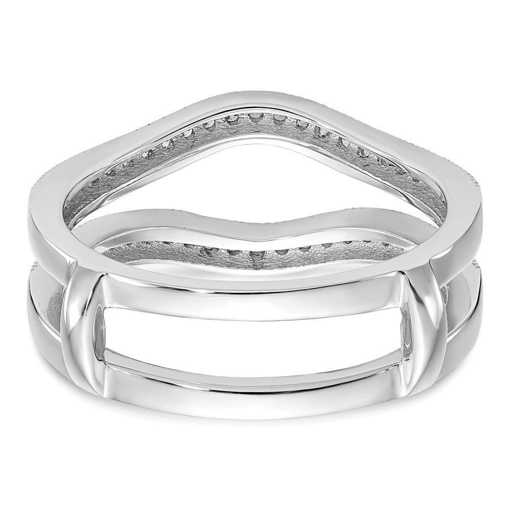 14K White Gold 1/4 carat Diamond Complete Ring Guard