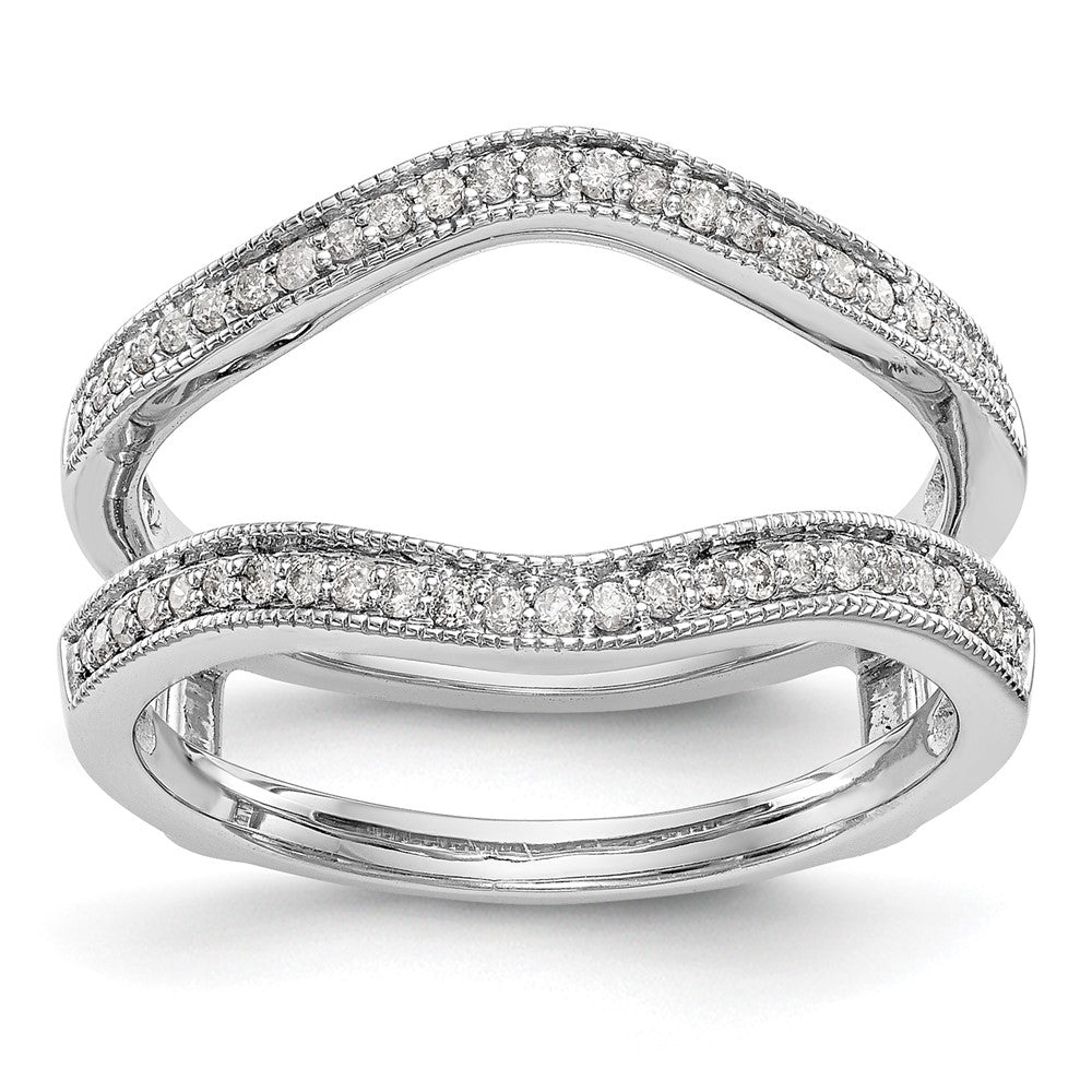 14K White Gold 1/4 carat Diamond Complete Ring Guard