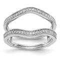14K White Gold 1/4 carat Diamond Complete Ring Guard