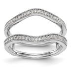 14K White Gold 1/4 carat Diamond Complete Ring Guard