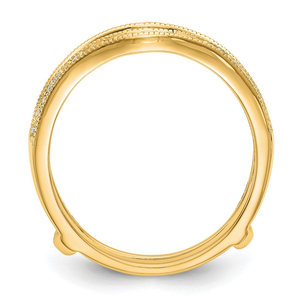 14K Yellow Gold Diamond Guard