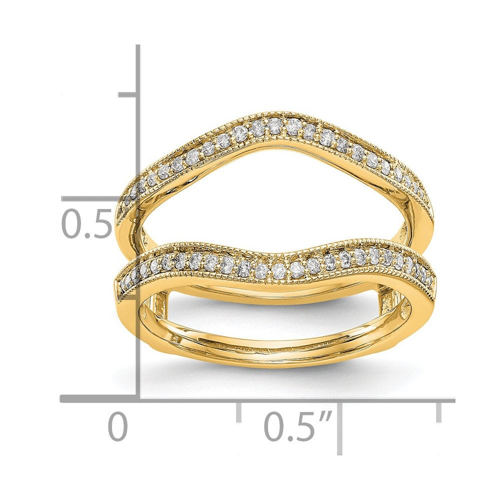 14K Yellow Gold Diamond Guard
