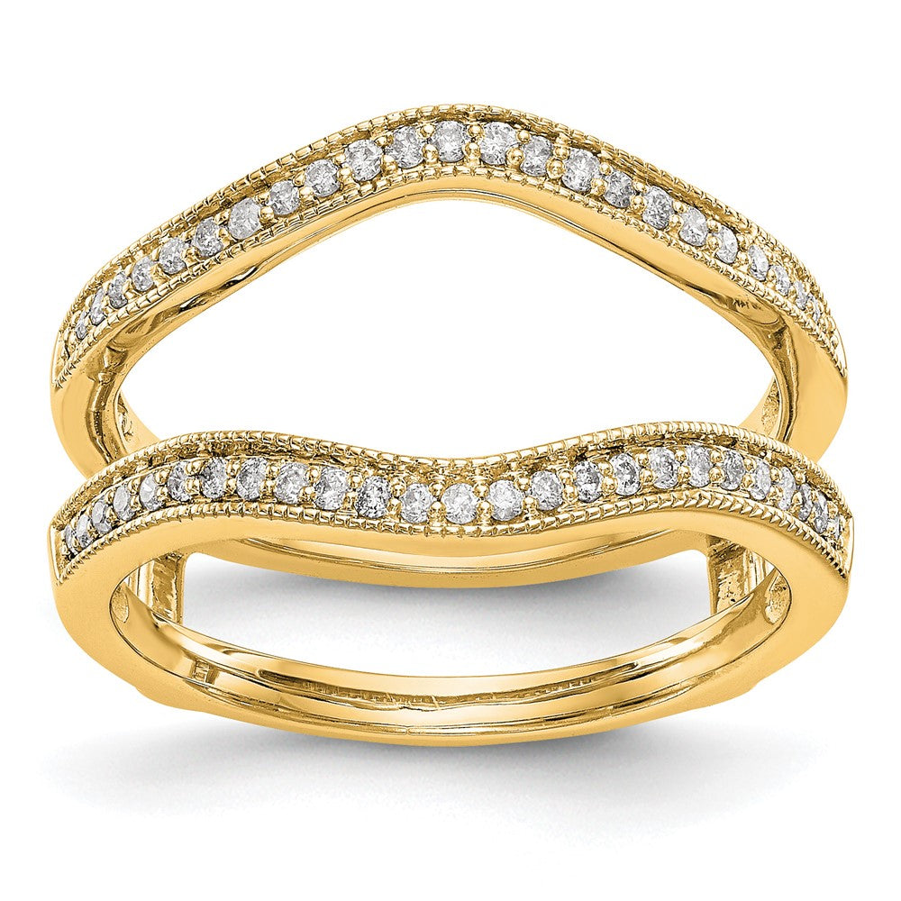 14K Yellow Gold Diamond Guard