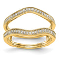 14K Yellow Gold Diamond Guard