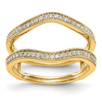 14K Yellow Gold Diamond Guard