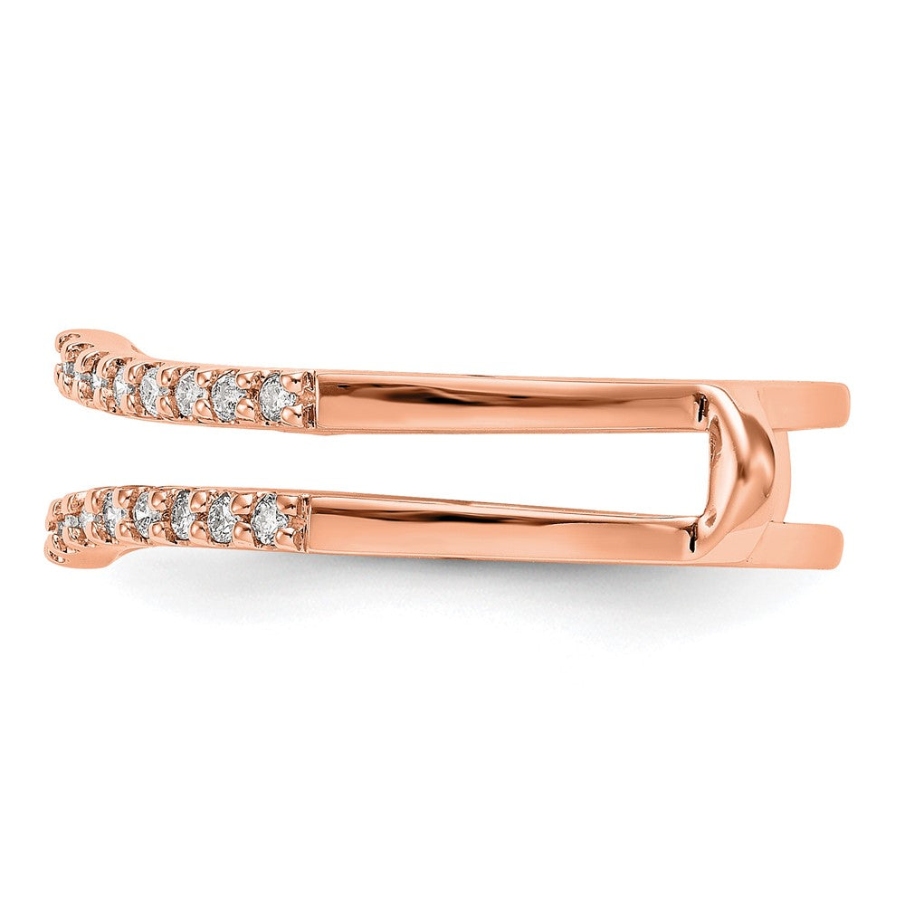 14K Rose Gold Diamond Guard