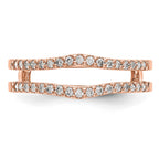 14K Rose Gold Diamond Guard