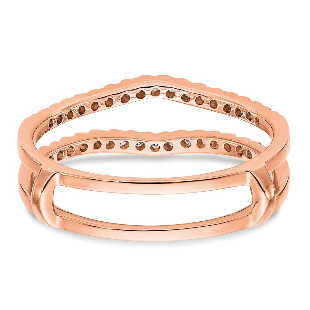 14K Rose Gold Diamond Guard