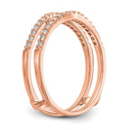 14K Rose Gold Diamond Guard
