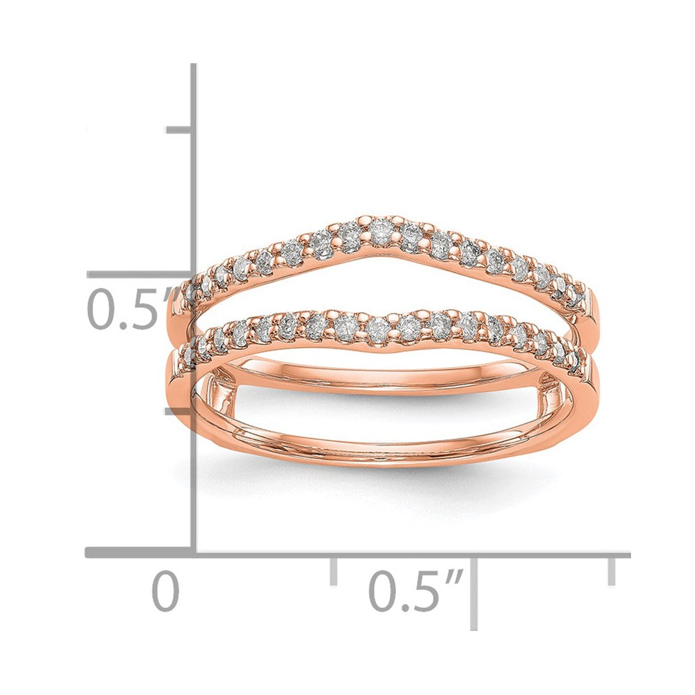 14K Rose Gold Diamond Guard