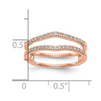 14K Rose Gold Diamond Guard
