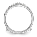True Origin 14K White Gold 1/4 carat Lab Grown Diamond VS+ F+ Complete Ring Guard