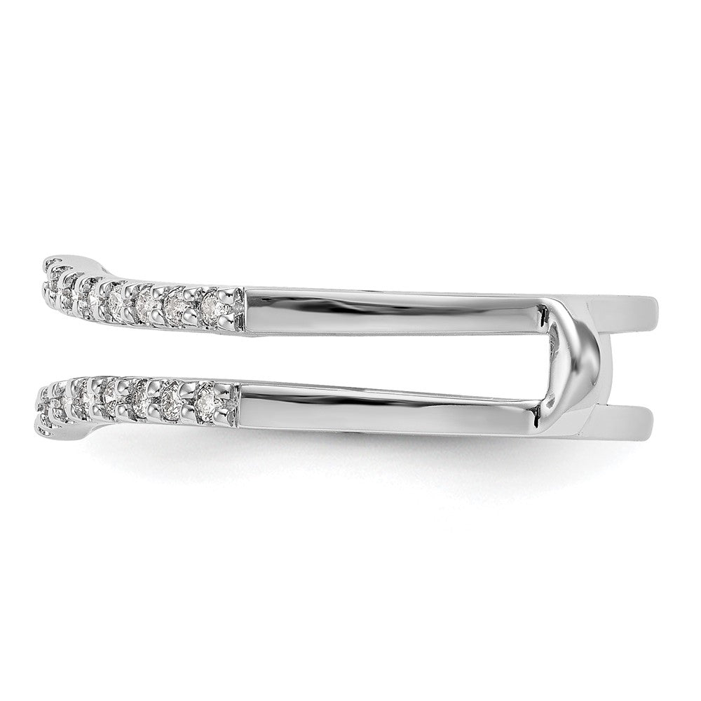 14K White Gold 1/4 carat Diamond Complete Ring Guard