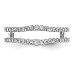 14K White Gold 1/4 carat Diamond Complete Ring Guard