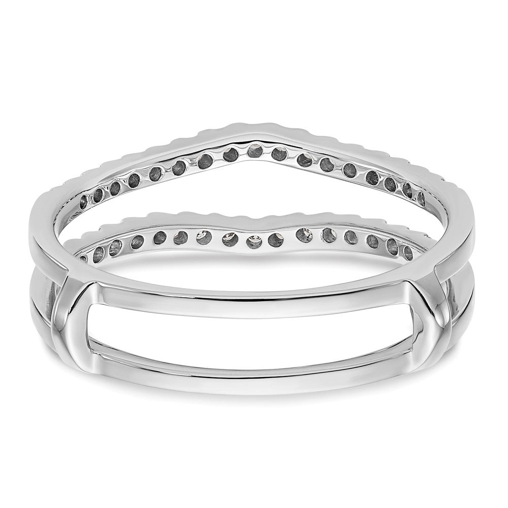 14K White Gold 1/4 carat Diamond Complete Ring Guard