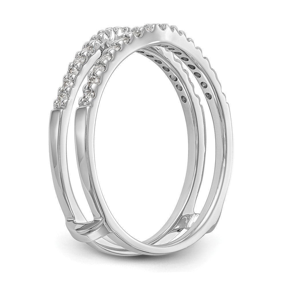 14K White Gold 1/4 carat Diamond Complete Ring Guard