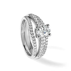 14K White Gold 1/4 carat Diamond Complete Ring Guard