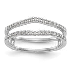 14K White Gold 1/4 carat Diamond Complete Ring Guard