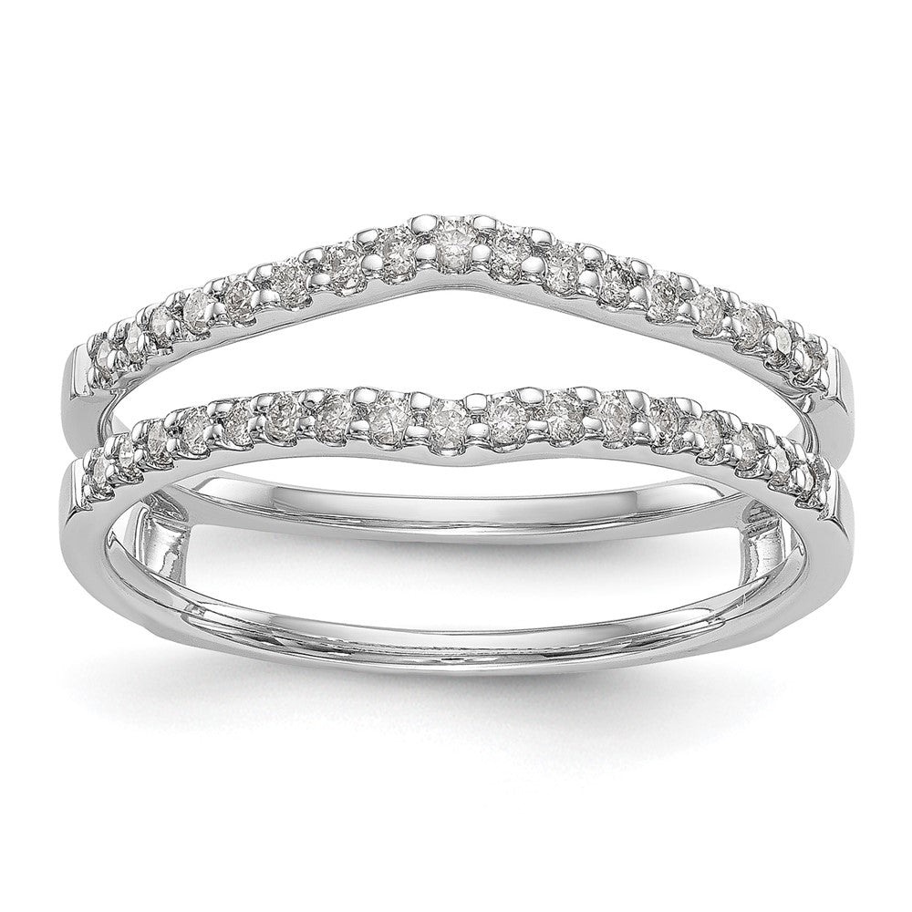 14K White Gold 1/4 carat Diamond Complete Ring Guard