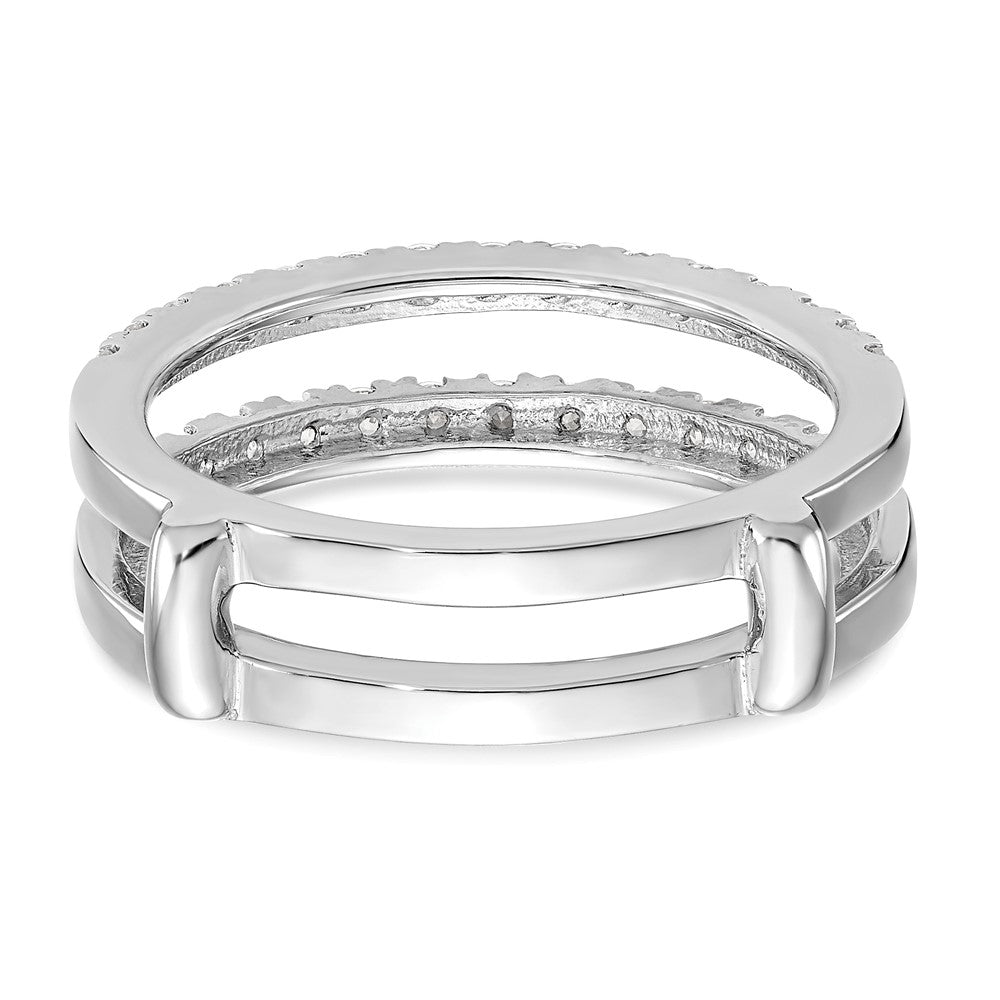 14K White Gold 1/2 carat Diamond Complete Ring Guard