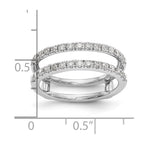 18K White Gold Diamond Guard