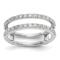 14K White Gold 1/2 carat Diamond Complete Ring Guard