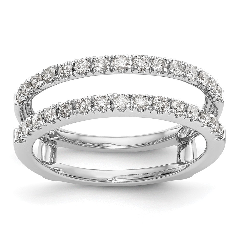 14K White Gold 1/2 carat Diamond Complete Ring Guard