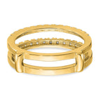 True Origin 14K Yellow Gold 1/2 carat Lab Grown Diamond VS+ F+ Complete Ring Guard