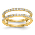 True Origin 14K Yellow Gold 1/2 carat Lab Grown Diamond VS+ F+ Complete Ring Guard
