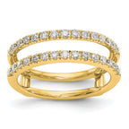 True Origin 14K Yellow Gold 1/2 carat Lab Grown Diamond VS+ F+ Complete Ring Guard