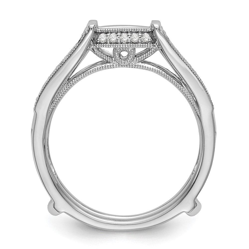 14K White Gold 1/3 carat Diamond Complete Ring Guard