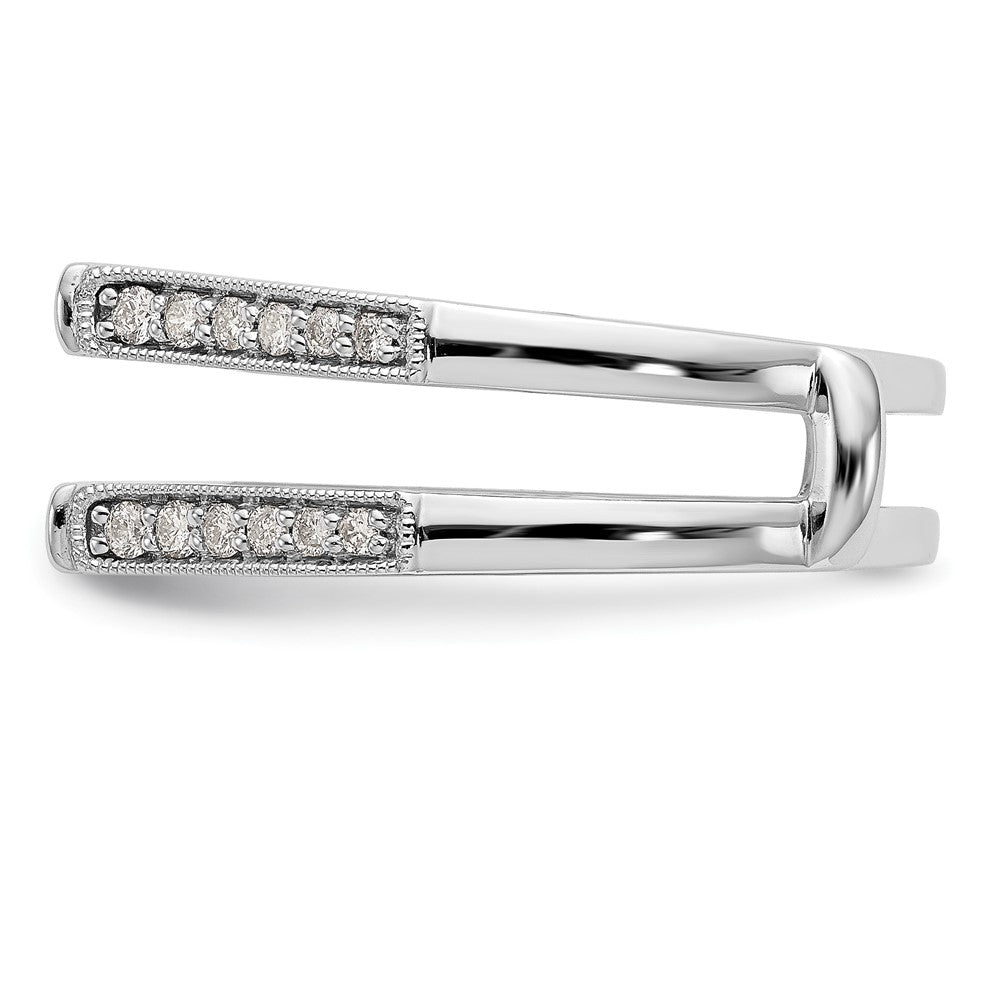 14K White Gold 1/3 carat Diamond Complete Ring Guard