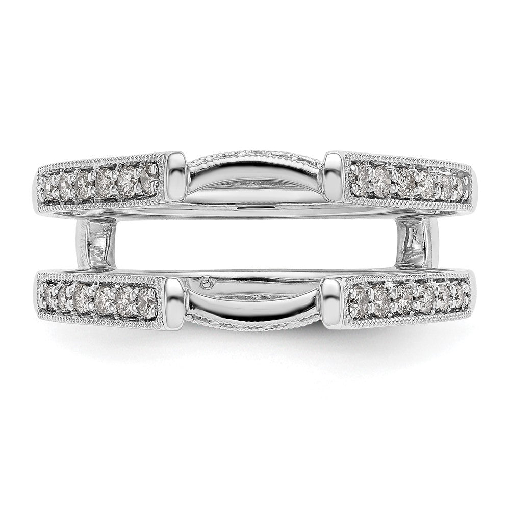14K White Gold 1/3 carat Diamond Complete Ring Guard