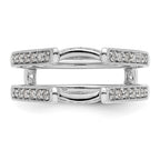 14K White Gold 1/3 carat Diamond Complete Ring Guard