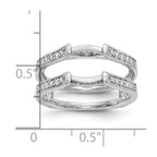 14K White Gold 1/3 carat Diamond Complete Ring Guard