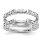 14K White Gold 1/3 carat Diamond Complete Ring Guard