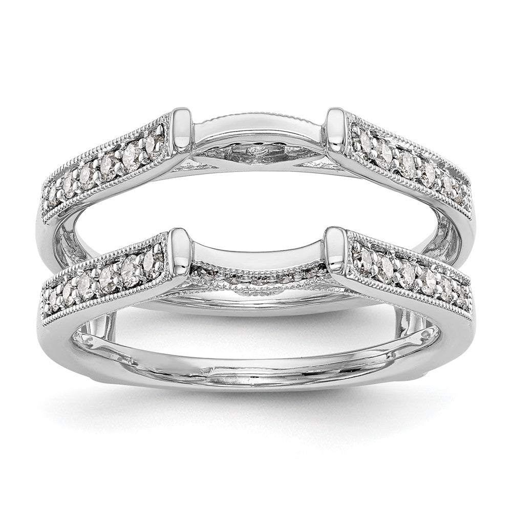 14K White Gold 1/3 carat Diamond Complete Ring Guard