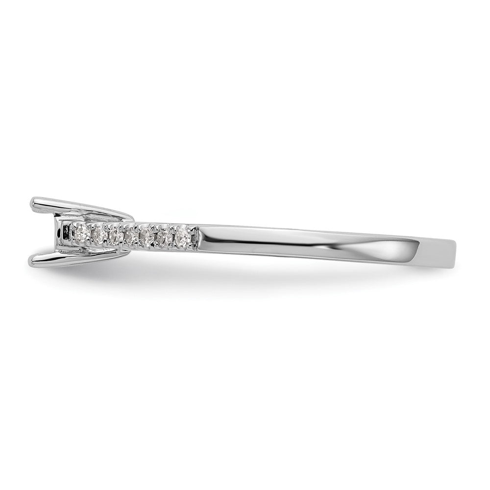 First Promise 14k White Gold 1/5 carat Round Diamond Complete Promise/Engagement Ring