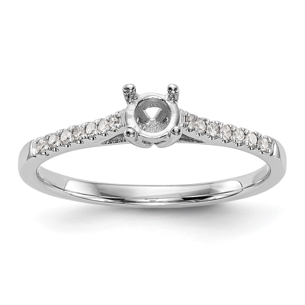 First Promise 14k White Gold 1/5 carat Round Diamond Complete Promise/Engagement Ring