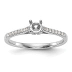First Promise 14k White Gold 1/5 carat Round Diamond Complete Promise/Engagement Ring