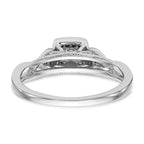 First Promise 14k White Gold Criss-Cross 1/5 carat Round Diamond Complete Promise/Engagement Ring