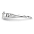 14K White Gold Halo Cluster AA Quality 1/6 carat Diamond Trio Complete Engagement Ring