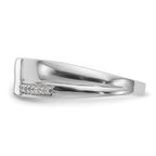 14K White Gold Complete Diamond Trio Ladies Wedding Band