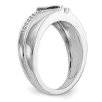 14K White Gold Complete Diamond Trio Ladies Wedding Band