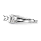 14K White Gold Complete Diamond Trio Engagement Ring