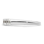 14K White Gold 5-Stone Shared Prong 1.25 carat Round Complete Diamond Band