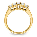 14K Yellow Gold 5-Stone Diamond Band