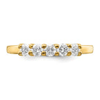14K Yellow Gold 5-Stone Diamond Band