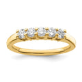 14K Yellow Gold 5-Stone Diamond Band