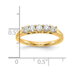 14K Yellow Gold 5-Stone Diamond Band